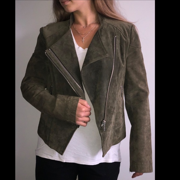 Soia and Kyo suede jacket in olive green. New - Picture 4 of 4